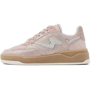 VIA VAI Sam Levi Sneakers - Roze - Suède, Leer, Denim
