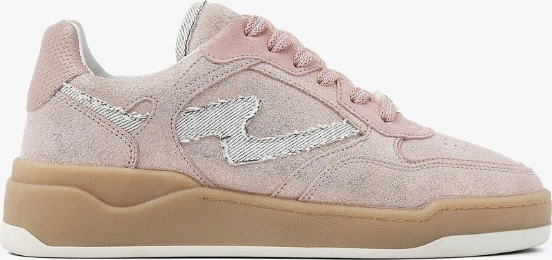 VIA VAI Sam Levi Sneakers - Roze - Suède, Leer, Denim
