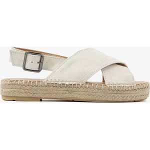 VIA VAI Mondi Sun Espadrilles - Beige - Suède - Gekruiste Banden