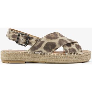 VIA VAI - Julie Xena - Slingback - Luipaardprint - Hoogwaardig Leer - Handgemaakt in Portugal