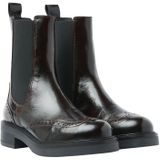 Via Vai - Lucia Gina - Chelsea Boots - Bruin - Leer