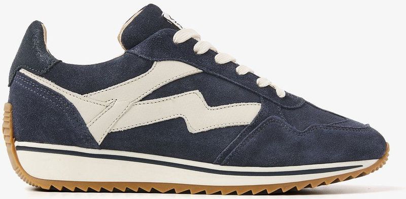 VIA VAI - Mikki Alex 62230 - Retro Sneaker - Blauw - Suede