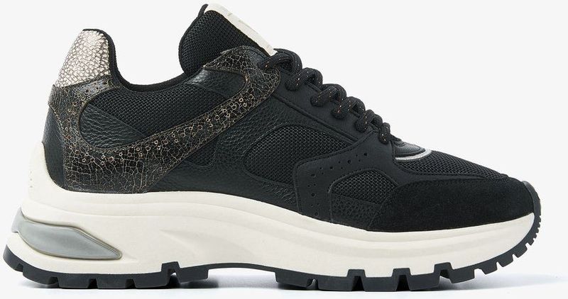 VIA VAI - Liz Curtis - Sneakers - Zwart - Chunky Zool - Brogue Details