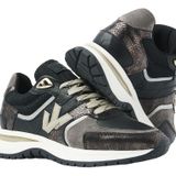 VIA VAI - Usher Davina - Sneakers - Zwart - Sportieve Zool - Handgemaakt in Portugal