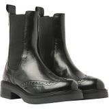 Via Vai - Lucia Gina - Chelsea Boots - Zwart - Leer