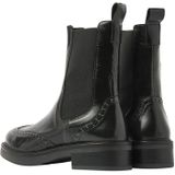 Via Vai - Lucia Gina - Chelsea Boots - Zwart - Leer