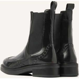 Via Vai - Lucia Gina - Chelsea Boots - Zwart - Leer