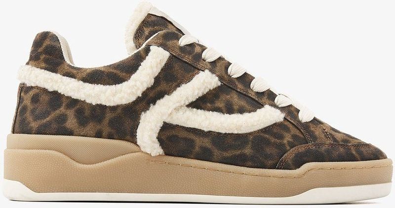 VIA VAI - Sam Sadie - Sneakers - Bruin - Luipaardprint