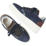 VIA VAI - Isa Josie - Sneakers - Blauw - Lichtgewicht Plateauzool