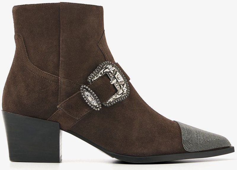 VIA VAI - Kate Jemma - Enkellaarsjes - Donkerbruin