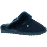 Warmbat Australia Suède Pantoffels Donkerblauw