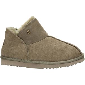 Warmbat Australia Willow suède pantoffels mosgroen