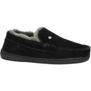 Warmbat Australia Grizzly Suède Pantoffels Zwart