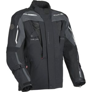 DANE - Svendborg - Waterdichte Textiele Motorjas - Zwart Grijs