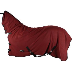 Budget Rider Fleecedeken Met Hals - Paardendeken - Maat: 165 / 7'1 - Bordeaux - Fleece