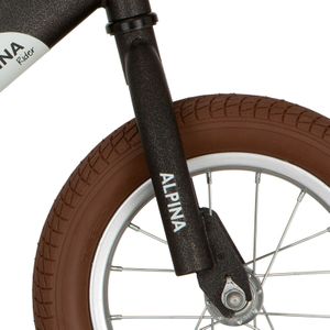 Alpina Vorderradgabel Laufrad Vulcano Schwarz matt
