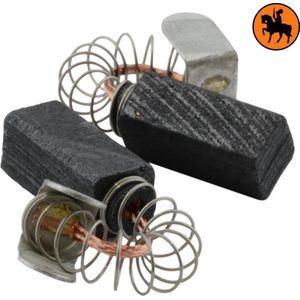 Koolborstels - Set van Twee - 6x6x13mm - Met Veer, Kabel en Connector