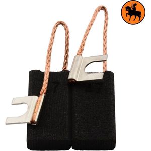 Koolborstelset voor Black & Decker frees/zaag PAG618 - 6,35x12x22mm