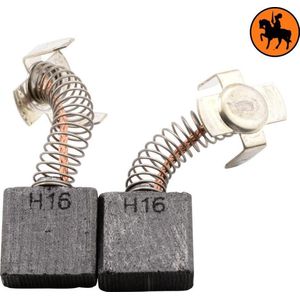 Koolborstelset voor Hitachi frees/zaag G 23SR - 7x17x17mm