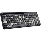 MOFII 888 100 Sleutels Draadloos Bluetooth-toetsenbord met Tablet Telefoon Slot (zwart Grijze Mix Kleur)