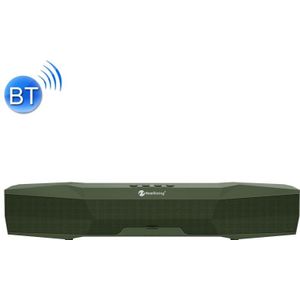 NewRixing NR-7011 outdoor draagbare Bluetooth-luidspreker met telefoonhouder  ondersteuning handsfree bellen / TF-kaart / FM / U-schijf (groen)
