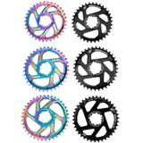 Bdsnail Mountain Bike Single Disk GXP Direct-vormige gentegreerde schijf Positieve en negatieve tandschijf  kleur: 38t