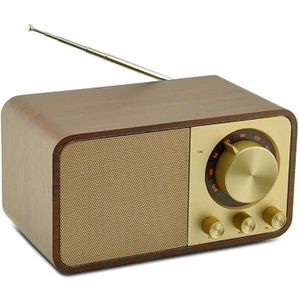 Oneder JY-66 Houten Draadloze BT5.0 Retro Classic Speaker FM Radio Ondersteuning TF / U-DISK / AUX