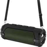 New Rixing NR-6013 Bluetooth 5.0 Portable Outdoor Wireless Bluetooth Speaker with Shoulder Strap(Green)