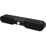 NewRixing NR-4017 TWS Pure Color Soundbar Bluetooth Speaker with Knob(Black)