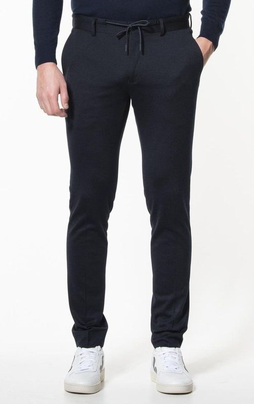 Blue Industry - Jersey Chino Donkerblauw - Heren - Slim-fit