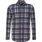 Blue Industry - Casual Overhemd - Bruin Geruit - Katoen