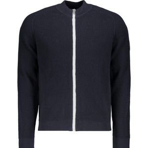 Blue Industry - KBIW22-M1 - Vest - Blauw - Katoen - Met Rits