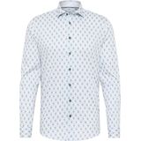 Blue Industry - Casual Overhemd - Lichtblauw - Slim Fit - Geprint
