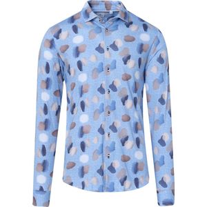 Blue Industry Casual Overhemd Heren Lange Mouw