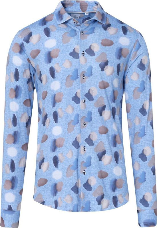 Blue Industry Casual Overhemd Heren Lange Mouw