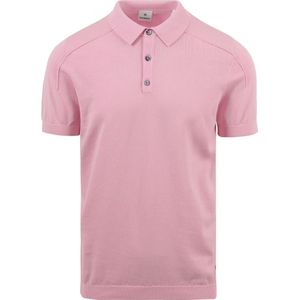 Blue Industry Knitted Poloshirt Roze - Heren