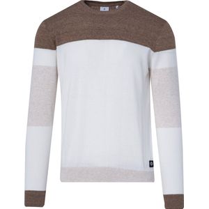 Blue Industry Pullover Strepen Bruin - Heren - Pullovers