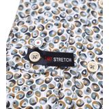 Blue Industry - Overhemd Print - Groen - Slim-fit - Katoen