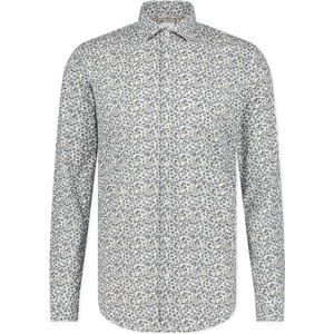 Blue Industry - Overhemd Print - Groen - Slim-fit - Katoen