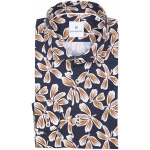 Blue Industry - Casual Overhemd - Donkerblauw - Katoen