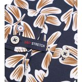 Blue Industry Bloemenprint stretch shirt