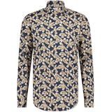 Blue Industry Bloemenprint stretch shirt