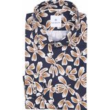Blue Industry Bloemenprint stretch shirt