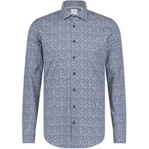 Blue Industry - Overhemd - Donkerblauw - Slim-Fit - Heren