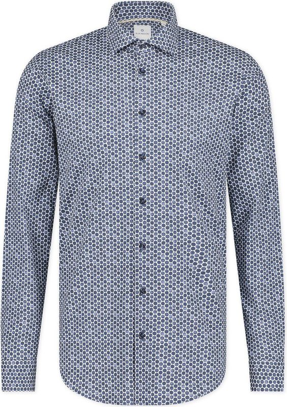 Blue Industry - Overhemd - Donkerblauw - Slim-Fit - Heren