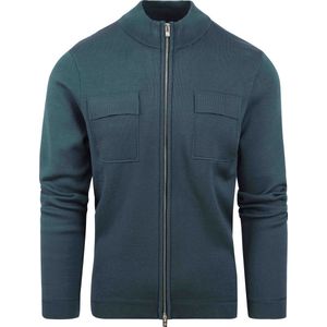 Blue Industry - Vest - Donkergroen - Borstzak