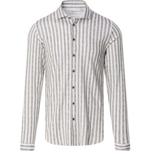 Blue Industry - Streepmotief Overhemd - Blauw - Jersey - Modern Fit