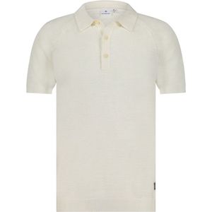 Blue Industry - Poloshirt - Wit - Katoen - Korte Mouwen