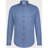 Blue Industry - All-over Print Shirt - Katoen - Blauw