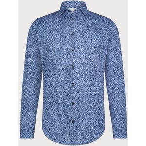 Blue Industry - All-over Print Shirt - Katoen - Blauw
